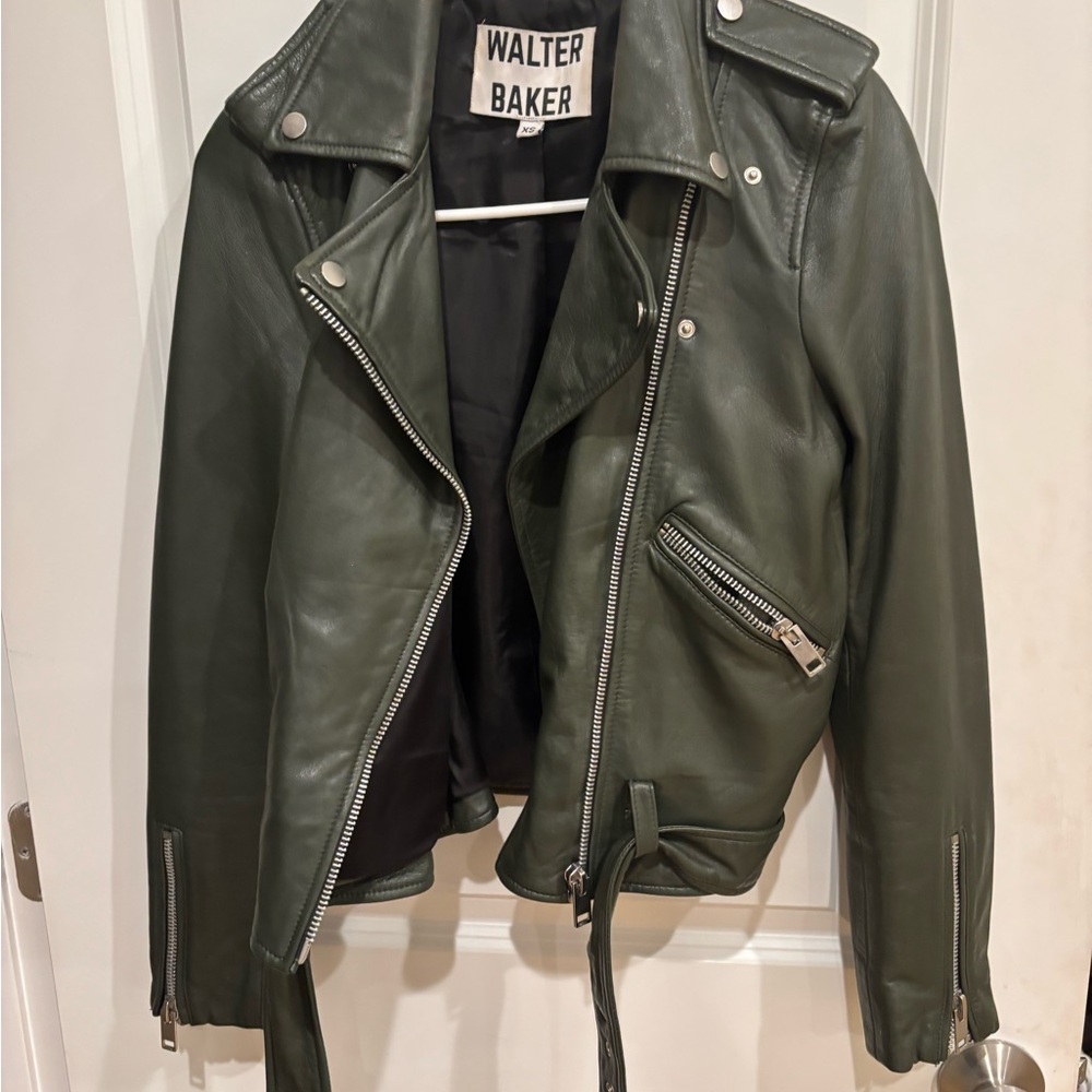 Walter Baker Green Leather Jacket